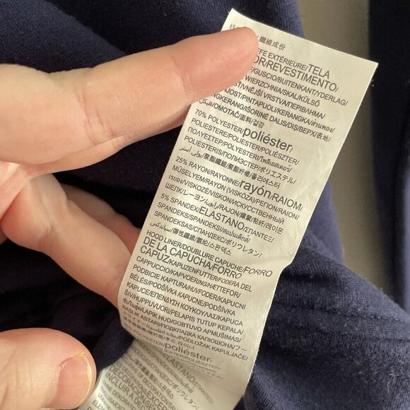 Under Armour Notre Dame Hockey Women SZ XS Navy Blue Hooded L/S Pocketed T-Shirt - Picture 6 of 10